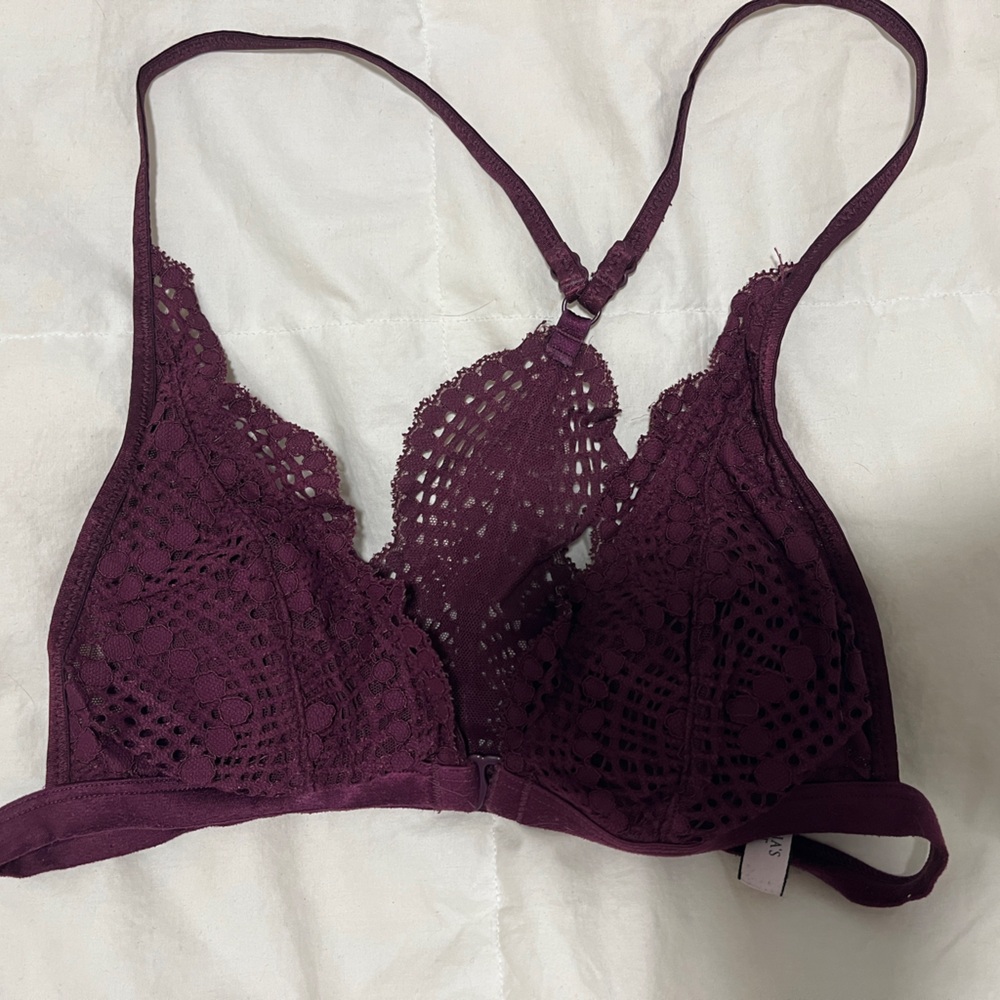 Victoria's Secret Burgundy Lace Bralette
